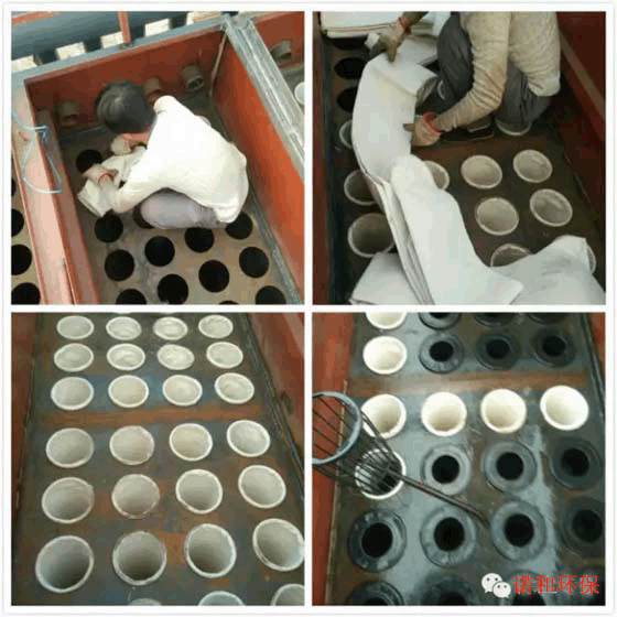 花板、布袋、骨架安裝示意圖